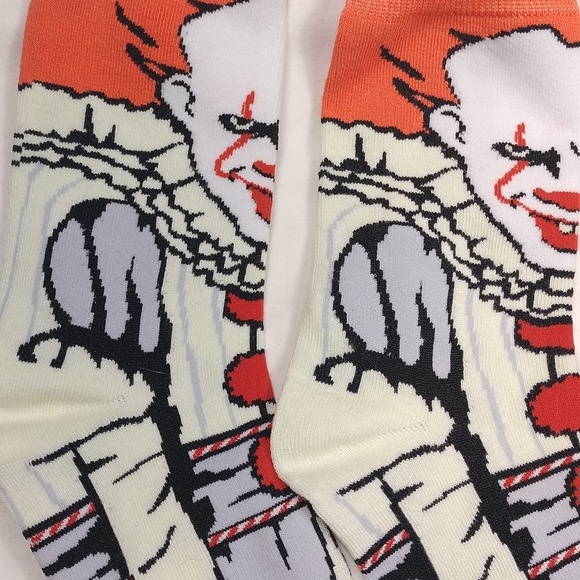 NWOT Horror Characters Themed Adult Socks - Orange and Blue - Picture 2 of 6